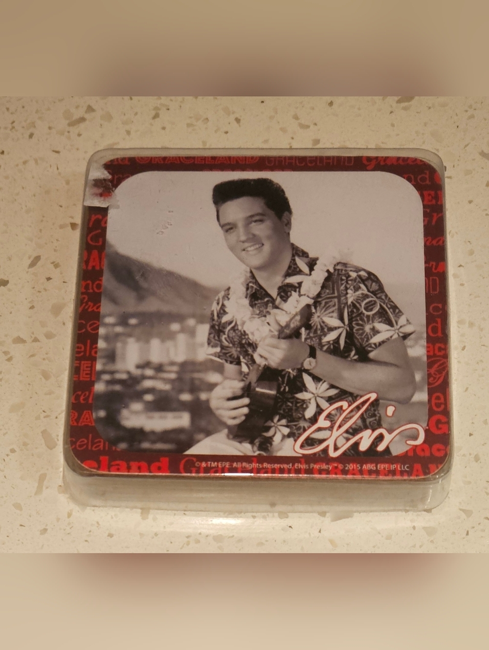 Elvis Presley Coaster Set, New In Box (2015)
